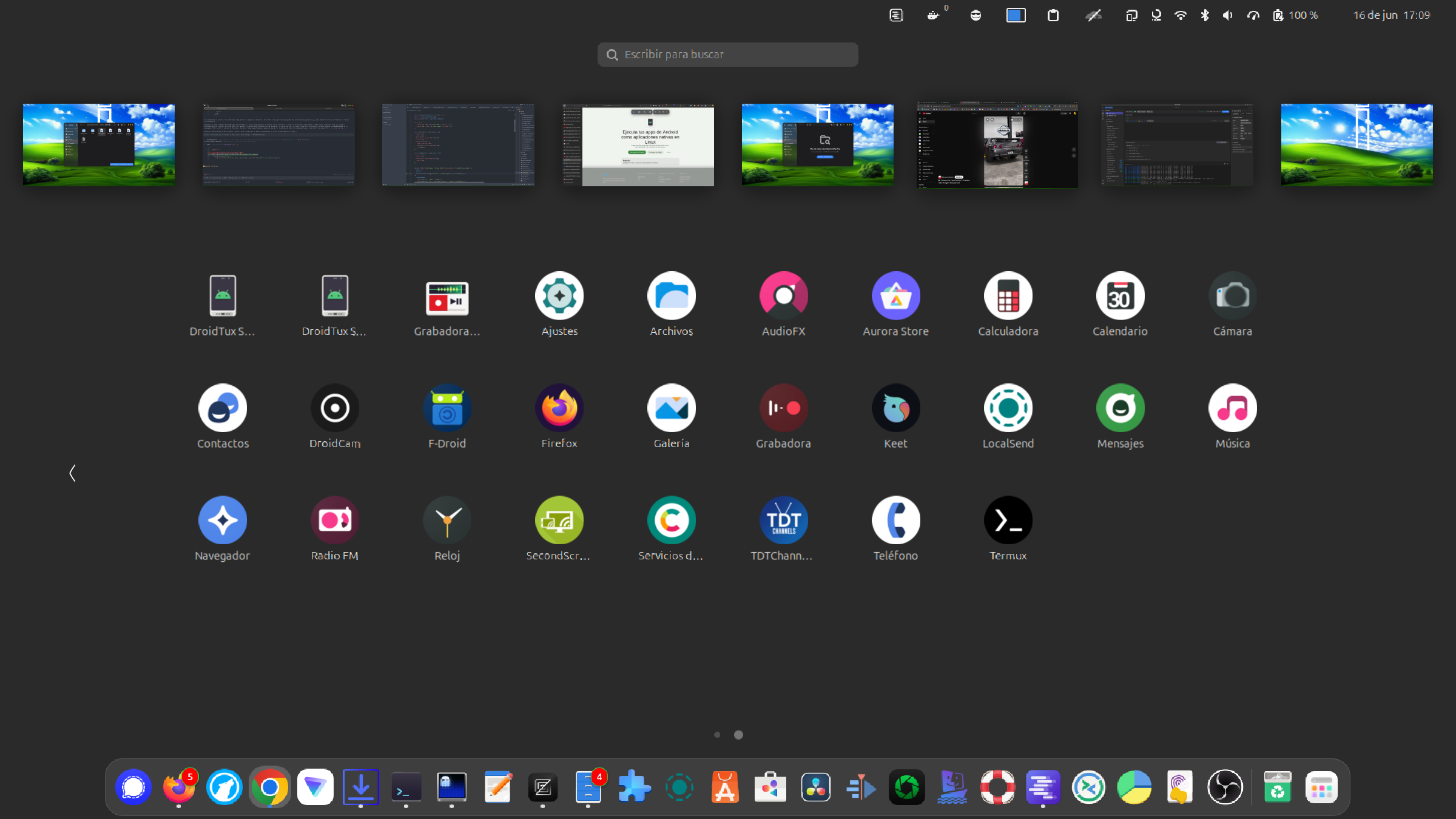 DroidTux Integrated Apps