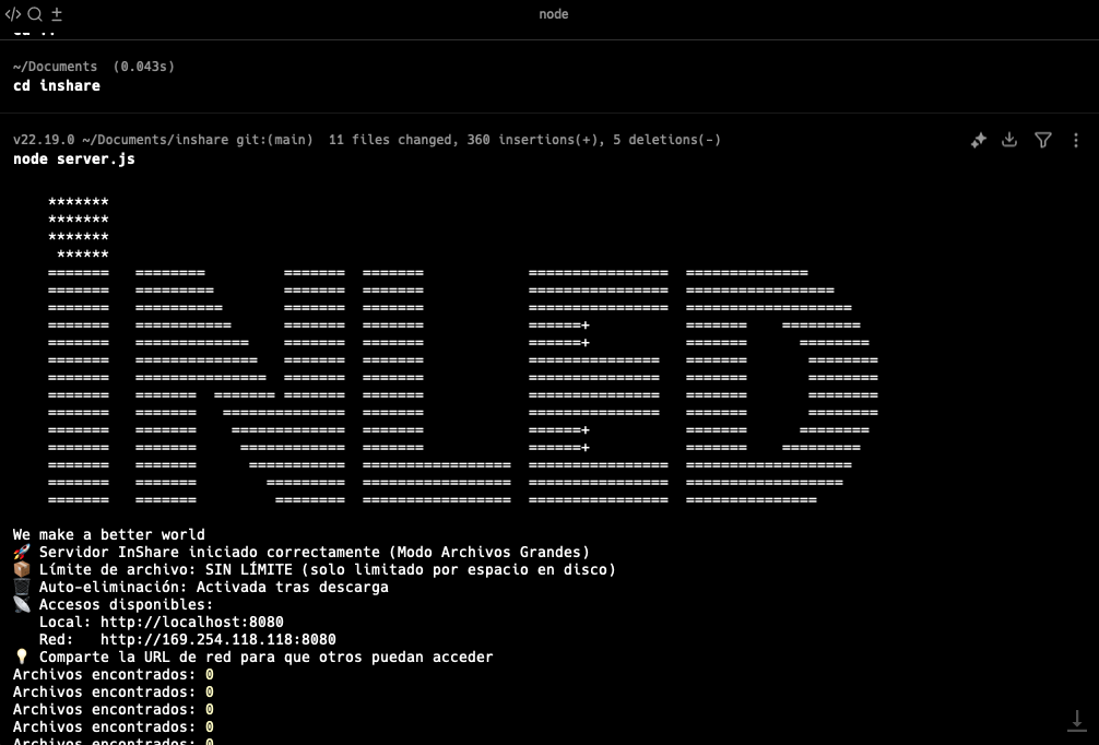 InShare screenshot 2